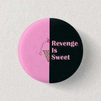 Macaron Rond 2,50 Cm "Revenge is sweet" crème glacée design