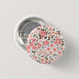 Macaron Rond 2,50 Cm Rêves Floraux Doux