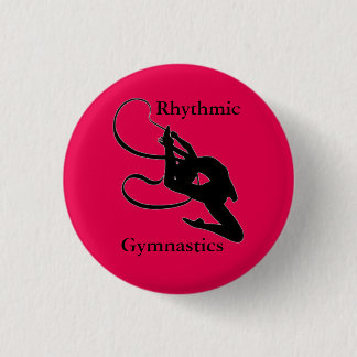 Macaron Rond 2,50 Cm Rhythmic Gymnastics button pin "gymnast gifts"