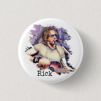 Macaron Rond 2,50 Cm Rick Springfield in Concert