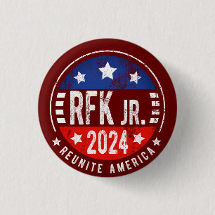 Macaron Rond 2,50 Cm Robert Kennedy, Jr. pour le président 2024
