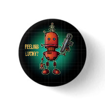 Robot frais Sam 'se sentant chanceux ? '