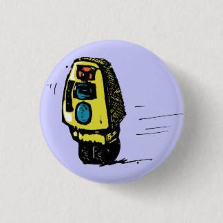 Macaron Rond 2,50 Cm Rollerbot jaune