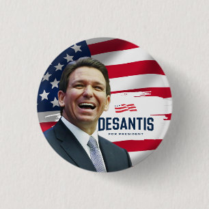 Macaron Rond 2,50 Cm Ron Desantis à la présidence 2024