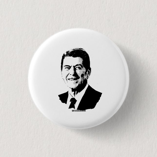 Macaron Rond 2,50 Cm Ron Reagan (Devant)