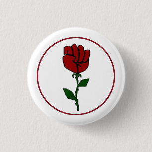 Macaron Rond 2,50 Cm rose anarcho-syndicaliste
