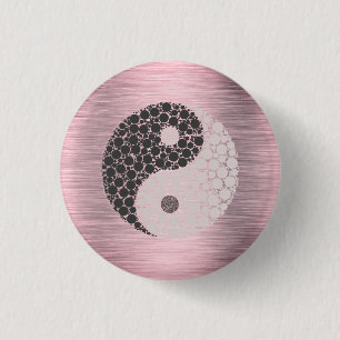 Macaron Rond 2,50 Cm Rose Blush Yin Yang