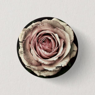 Macaron Rond 2,50 Cm Rose en détresse - Bouton