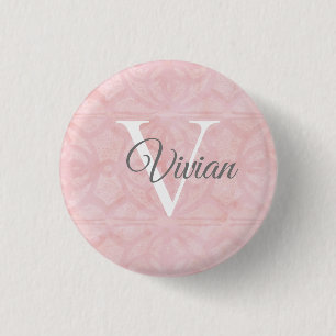 Macaron Rond 2,50 Cm Rose en poudre