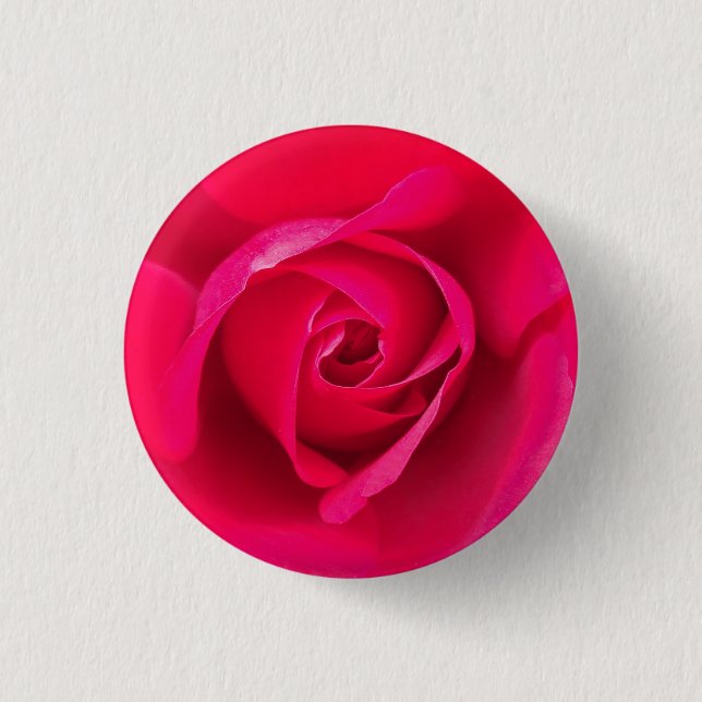 Macaron Rond 2,50 Cm Rose rose romantique rouge v2 (Devant)