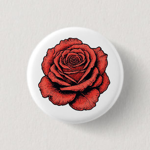 Macaron Rond 2,50 Cm Rose rouge
