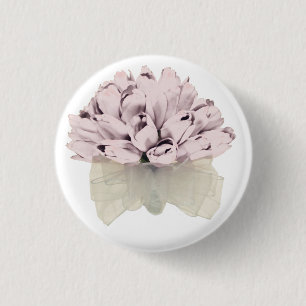 Macaron Rond 2,50 Cm Roses roses roses ~ Bouton