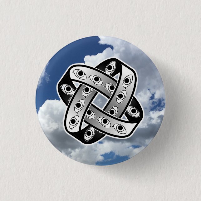 Macaron Rond 2,50 Cm Roue UFO Ezekiel (Devant)
