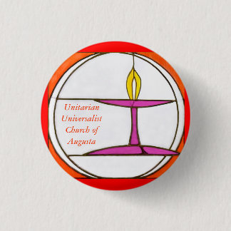 Macaron Rond 2,50 Cm Rouge de bouton d'UUCA