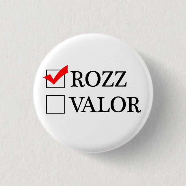 Macaron Rond 2,50 Cm Rozz or Valor ? (Devant)