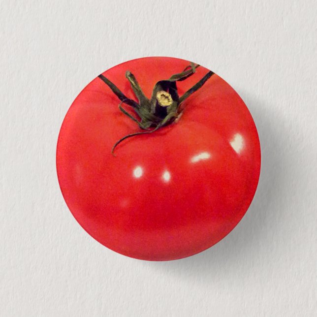 Macaron Rond 2,50 Cm Ruby Red Tomate Fun (Devant)