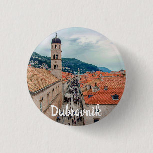 Macaron Rond 2,50 Cm Rue principale de Dubrovnik, Croatie