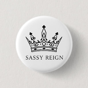 Macaron Rond 2,50 Cm Sac fourre-tout Sassy Reign 