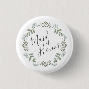 Macaron Rond 2,50 Cm Sage Greenery Wreath Maid of Honor