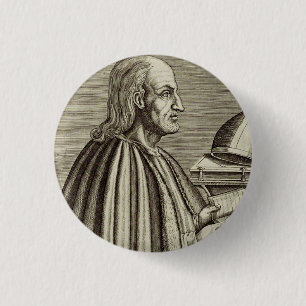 Macaron Rond 2,50 Cm Saint Anselme de Canterbury Docteur de l'Église