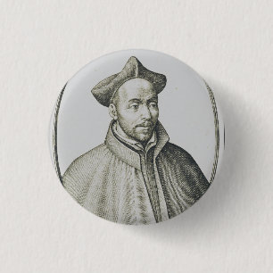 Macaron Rond 2,50 Cm Saint Ignace de Loyola Fondateur des Jésuites