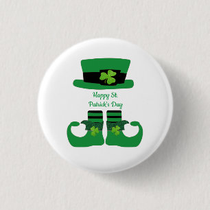 Macaron Rond 2,50 Cm Saint-Patrick personnalisé Le lutin irlandais