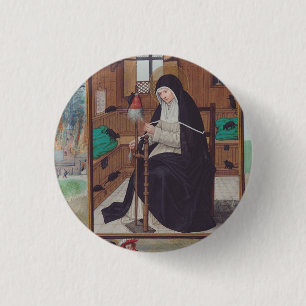 Macaron Rond 2,50 Cm Sainte Gertrude de Helfta par Simon Bening