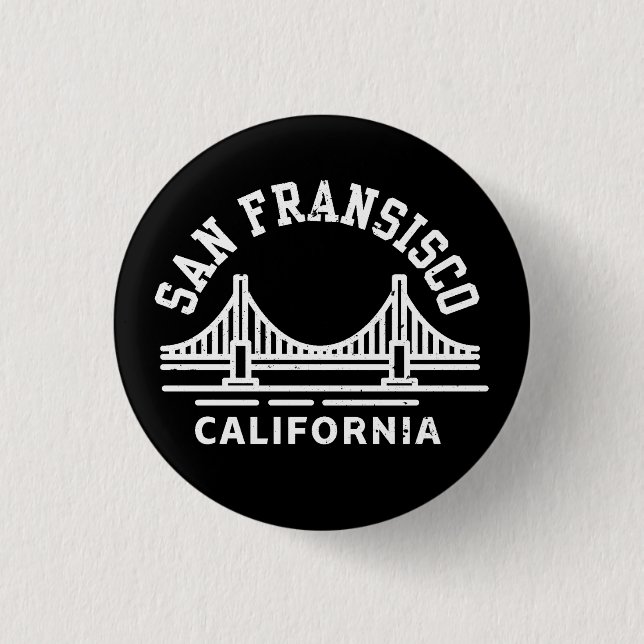 Macaron Rond 2,50 Cm San Francisco Californie (Devant)