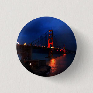 Macaron Rond 2,50 Cm San Francisco Golden Gate Bridge #6 Button