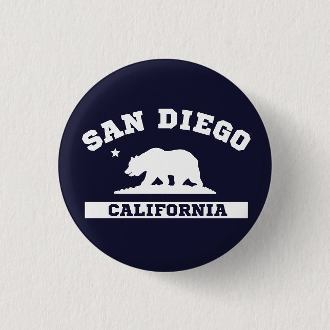 Macaron Rond 2,50 Cm Sandiego California (Devant)