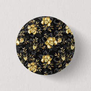 Macaron Rond 2,50 Cm Sans couture avec orchidées de bijoux