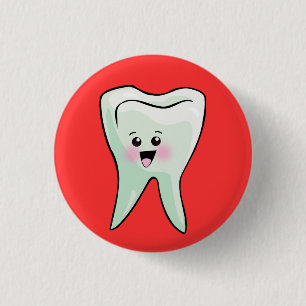 Macaron Rond 2,50 Cm Santé dentaire de dentiste drôle