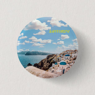 Macaron Rond 2,50 Cm Santorin, Grèce Beach House
