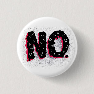 Macaron Rond 2,50 Cm Sarcastique antisociale bizarre Pas de typographie