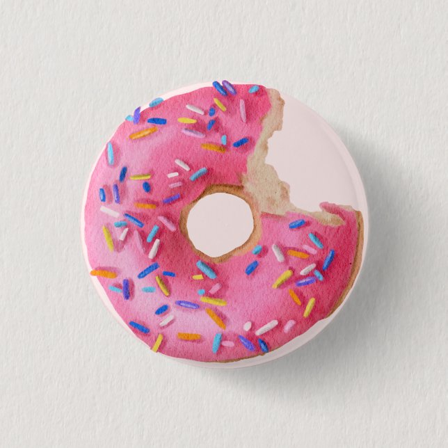 Macaron Rond 2,50 Cm Saupoudré Donut Anniversaire Fête Baby shower Fave (Devant)
