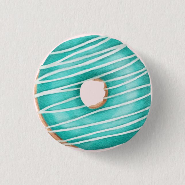 Macaron Rond 2,50 Cm Saupoudré Donut Anniversaire Fête Baby shower Fave (Devant)