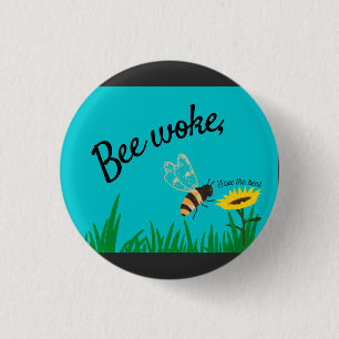 Macaron Rond 2,50 Cm Sauvez les abeilles