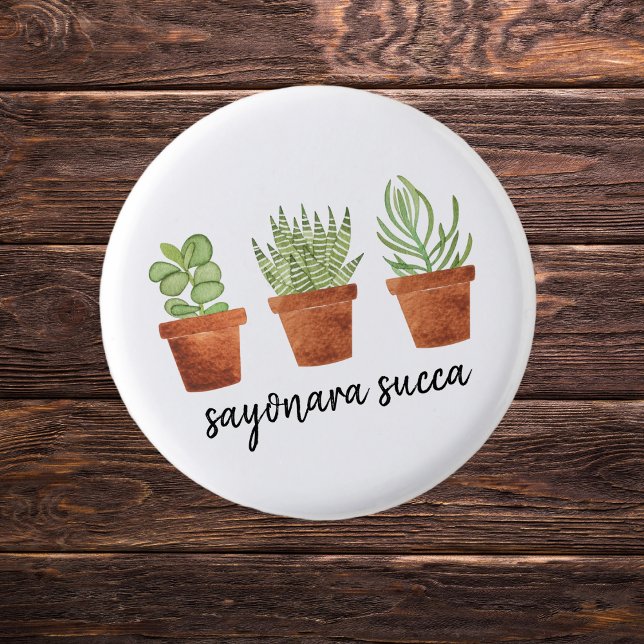 Macaron Rond 2,50 Cm Sayonara Succa Succulent (Créateur téléchargé)