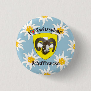 Macaron Rond 2,50 Cm Schaffhouse - Suisse - Suisse - Svizzera Buttons