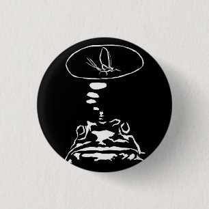 Macaron Rond 2,50 Cm Sci-Fi smart animaux "Hungry Frog Dreams"