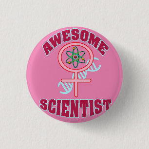 MACARON ROND 2,50 CM SCIENTIFIQUE FÉMININE INCONTOURNABLE
