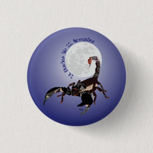 Macaron Rond 2,50 Cm Scorpion
