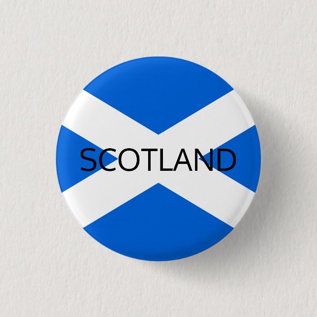Macaron Rond 2,50 Cm Scottish Flag Scotland Pinback Button arc1 (Devant)