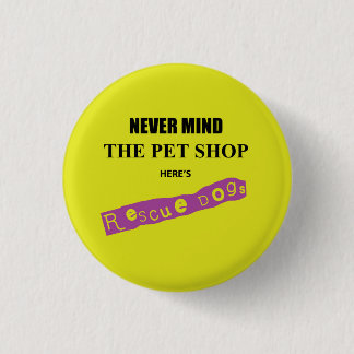 Macaron Rond 2,50 Cm Secourir Chiens, Punk Parody