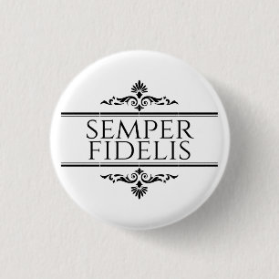 Macaron Rond 2,50 Cm Semper Fidelis