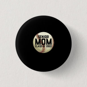 Macaron Rond 2,50 Cm Senior Mom Class of 2022 Baseball Mom