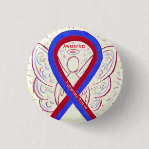 Macaron Rond 2,50 Cm Sensibilisation à la fibrose pulmonaire Épingles