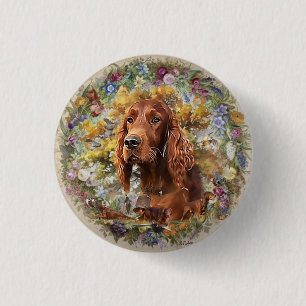 Macaron Rond 2,50 Cm Setter irlandais - Oiseau Dog Ultimate Upland