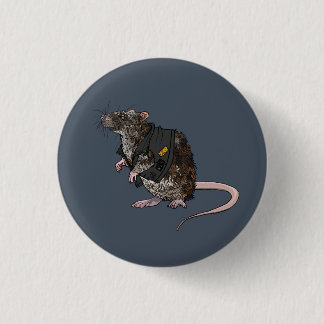 Macaron Rond 2,50 Cm Sewer Punk Rat