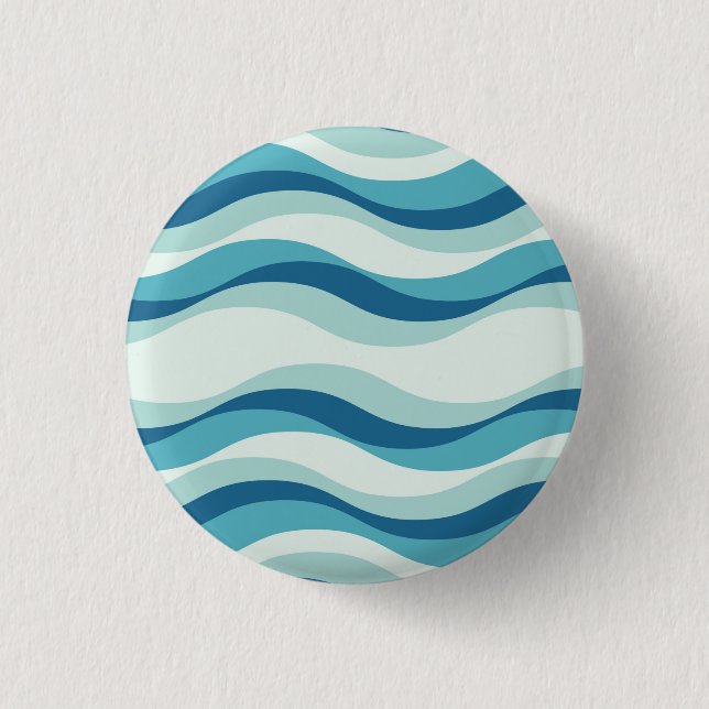 Macaron Rond 2,50 Cm Shades of Blue Waves (Devant)